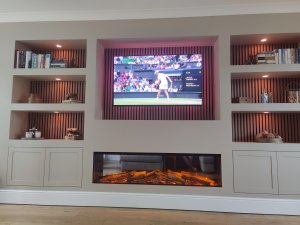 Media wall lighting